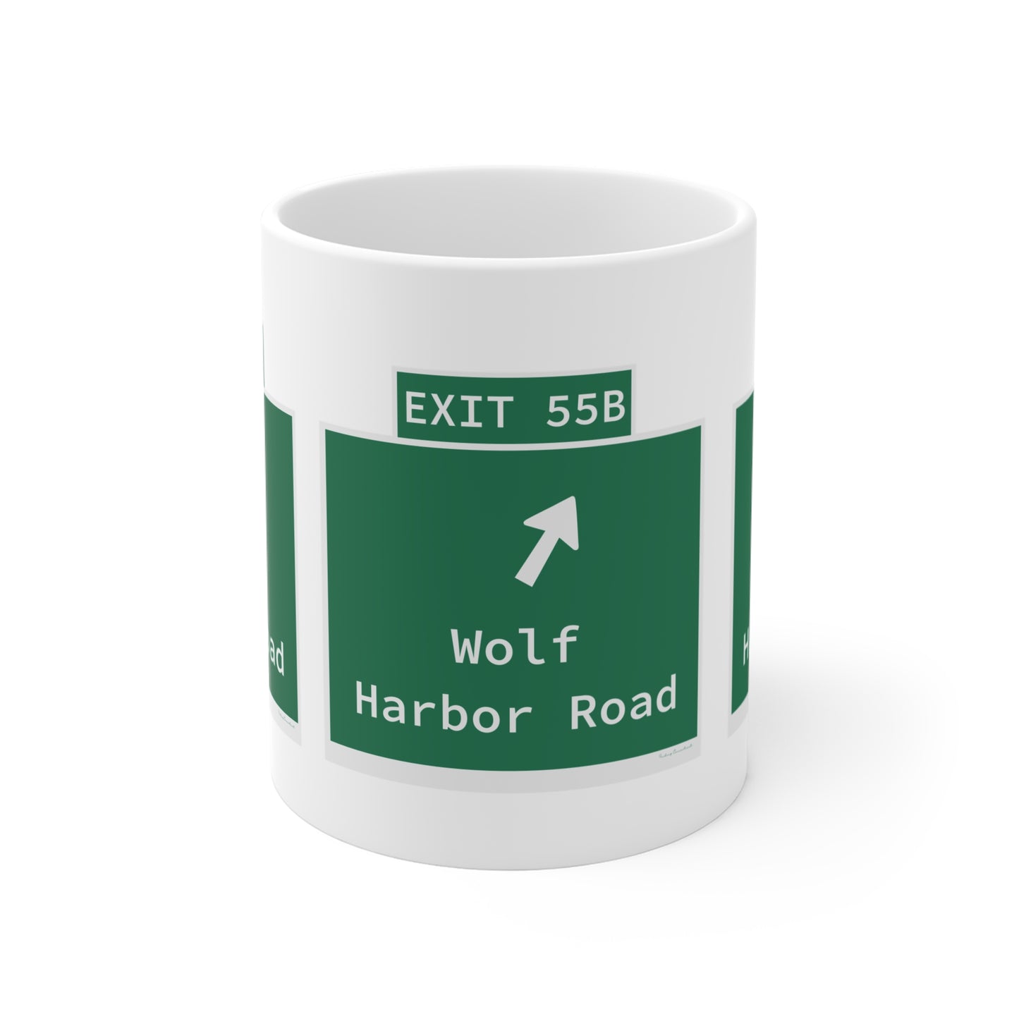 Vintage WCP Exit 55B Sign Mug 11oz