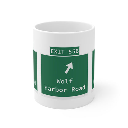 Vintage WCP Exit 55B Sign Mug 11oz