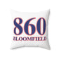 860 Bloomfield Red, White & Blue Spun Polyester Square Pillow