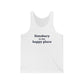 Simsbury is My Happy Place Unisex Jersey Tank Top
