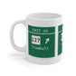 Vintage Merritt Parkway Exit 50 Sign Mug 11oz