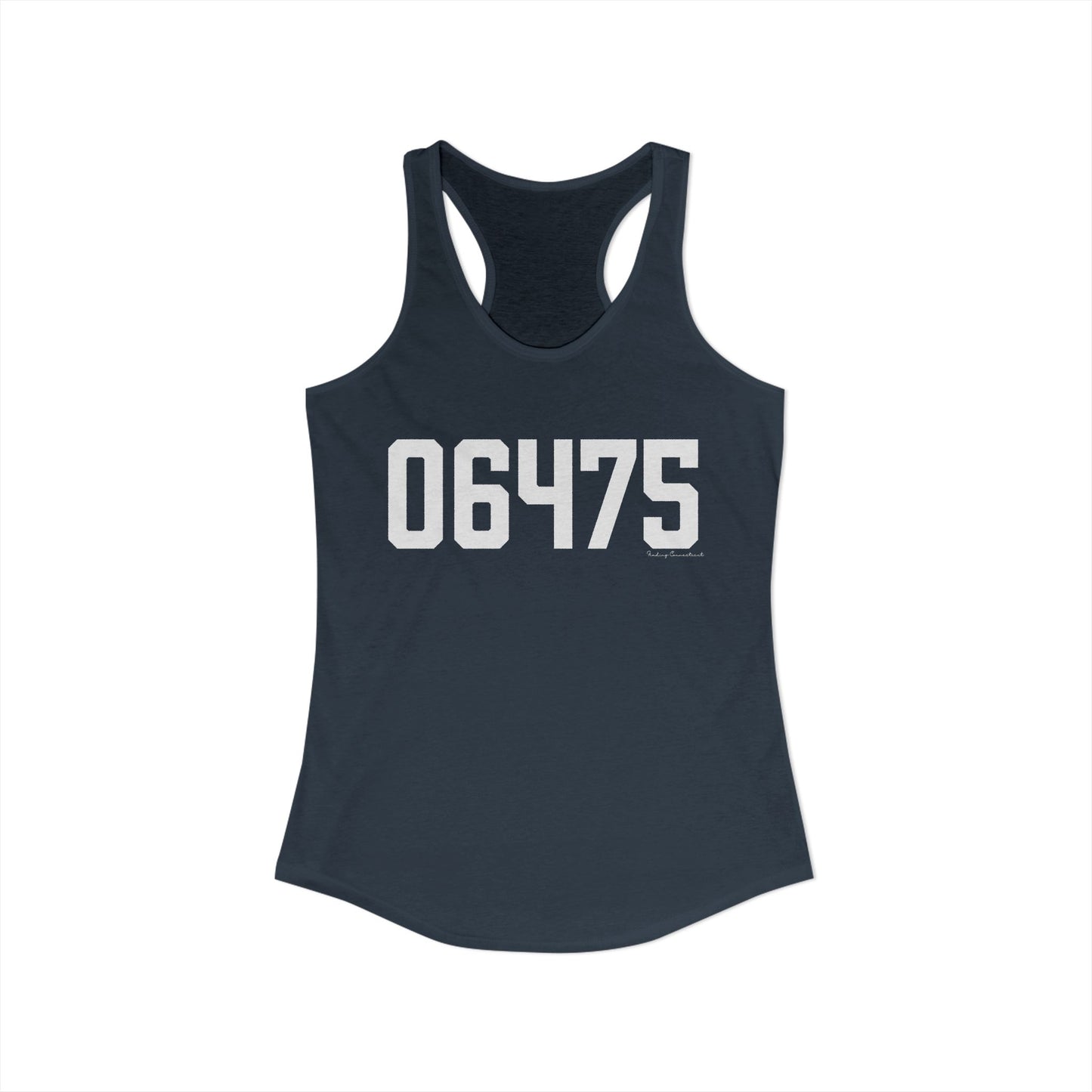 06475 Old Saybrook CT Zip Code Women's Ideal Racerback Tank Top