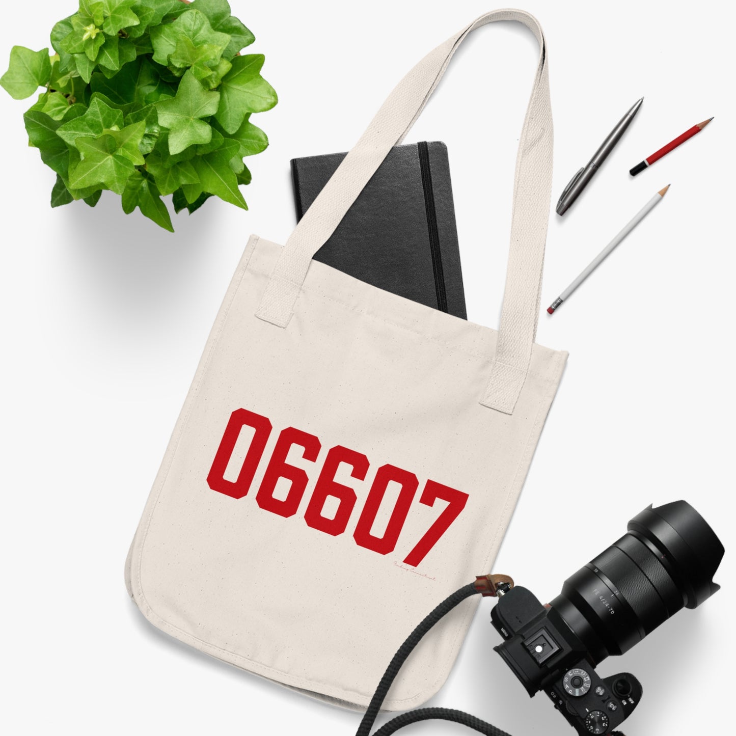 06607 Bridgeport Connecticut Zip Code Organic Canvas Tote Bag