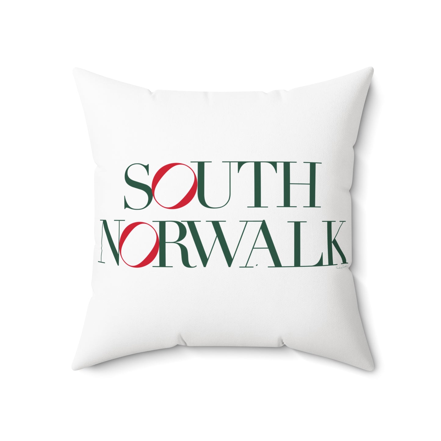 41 Tilt South Norwalk Spun Polyester Square Pillow