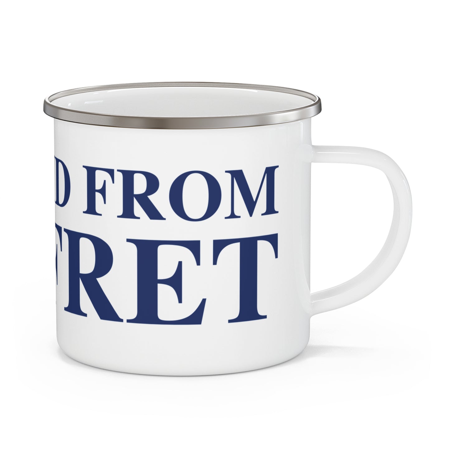 Just a kid from Pomfret Enamel Camping Mug