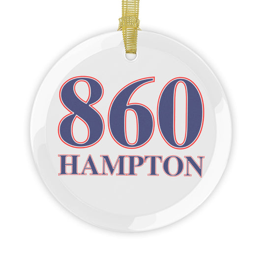 860 Hampton Red, White & Blue Glass Ornaments