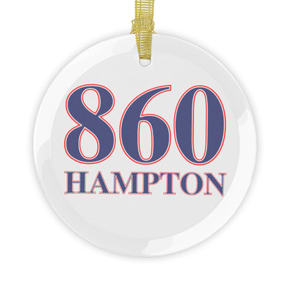 860 Hampton Red, White & Blue Glass Ornaments