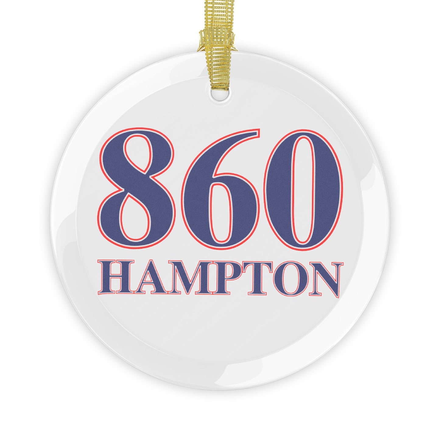 860 Hampton Red, White & Blue Glass Ornaments