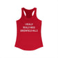 I Really Really Miss Greenfield Hill Women's Ideal Racerback Tank Top