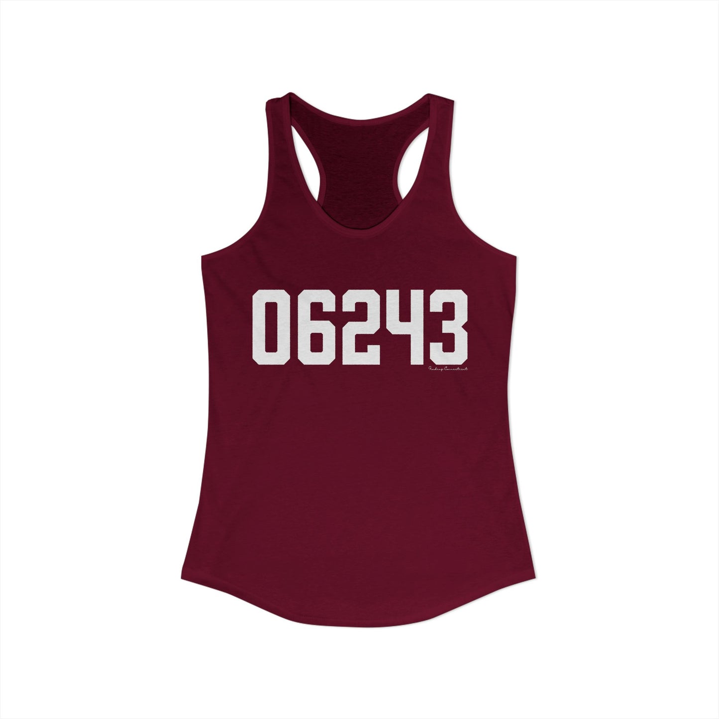 06243 Killingly  CT Zip Code Women's Ideal Racerback Tank Top
