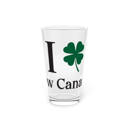 I Clover New Canaan Pint Glass, 16oz