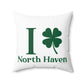 I Clover North Haven Spun Polyester Square Pillow