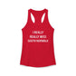 I Really Really Miss South Norwalk Women's Ideal Racerback Tank Top
