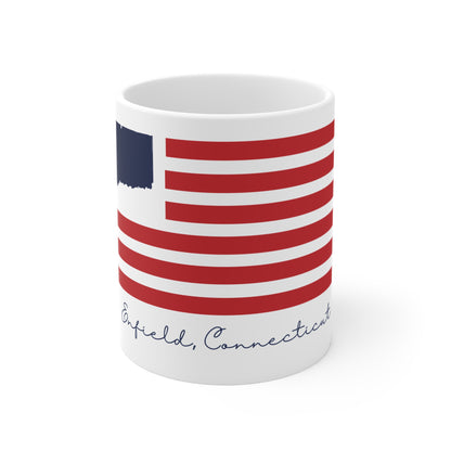 Enfield Connecticut Flag Mug 11oz