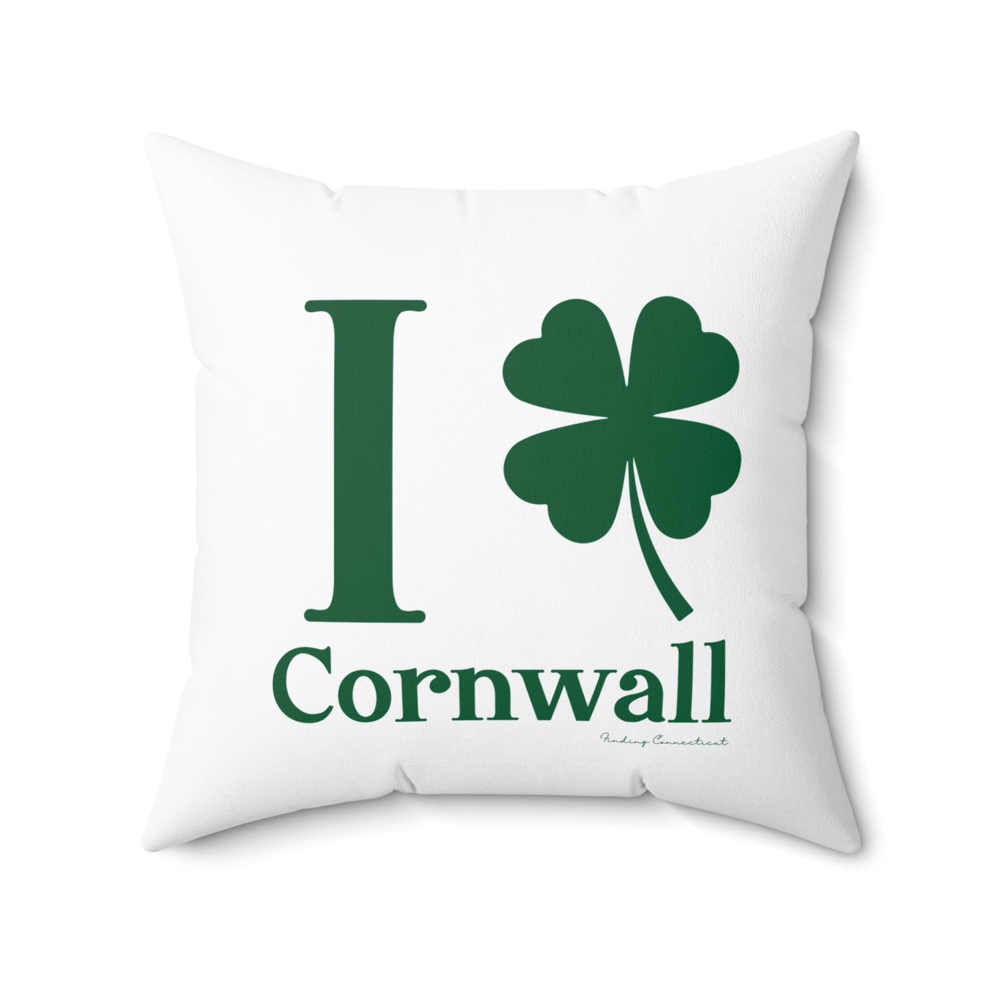 I Clover Cornwall Spun Polyester Square Pillow