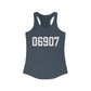 06907 Stamford CT Zip Code Women's Ideal Racerback Tank Top