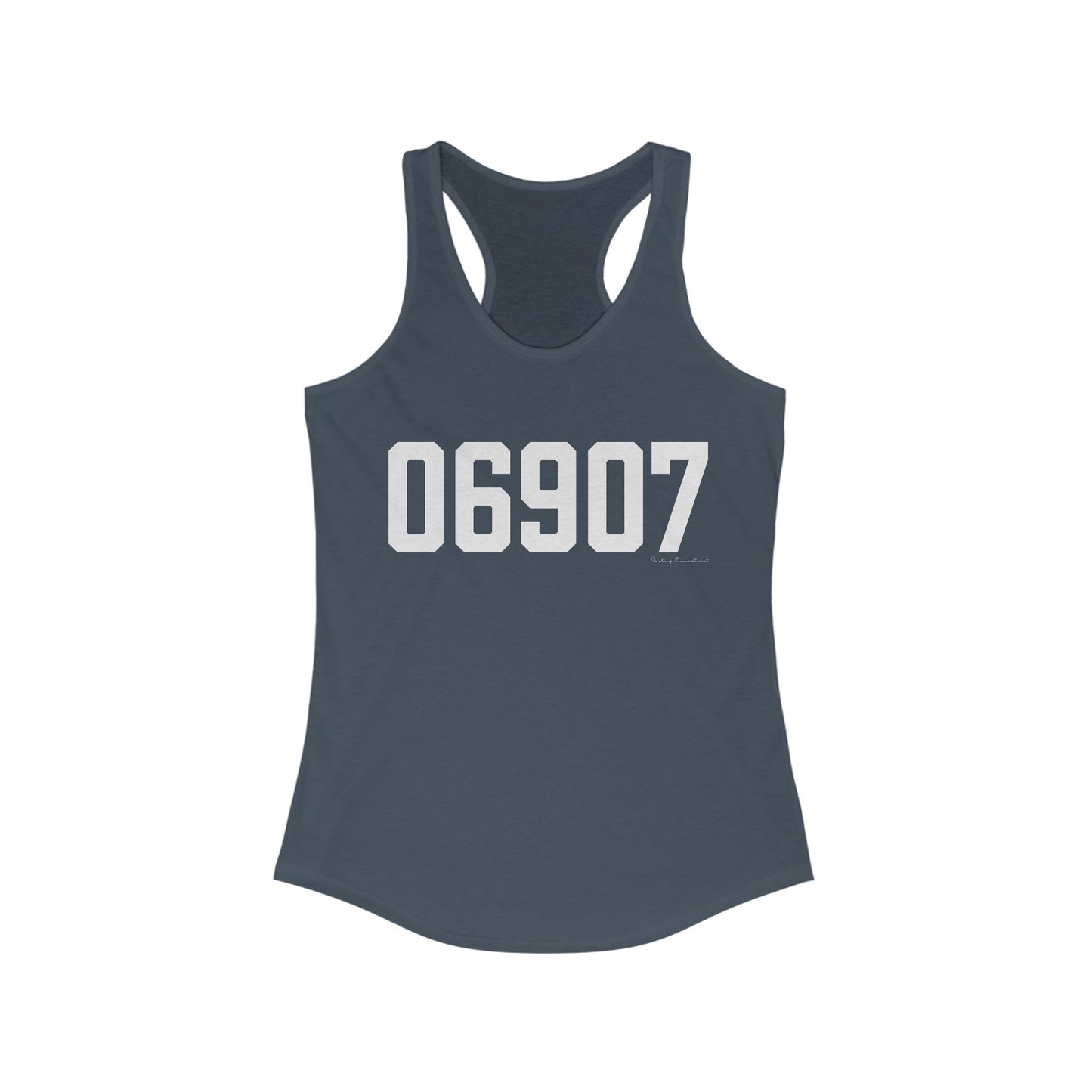 06907 Stamford CT Zip Code Women's Ideal Racerback Tank Top