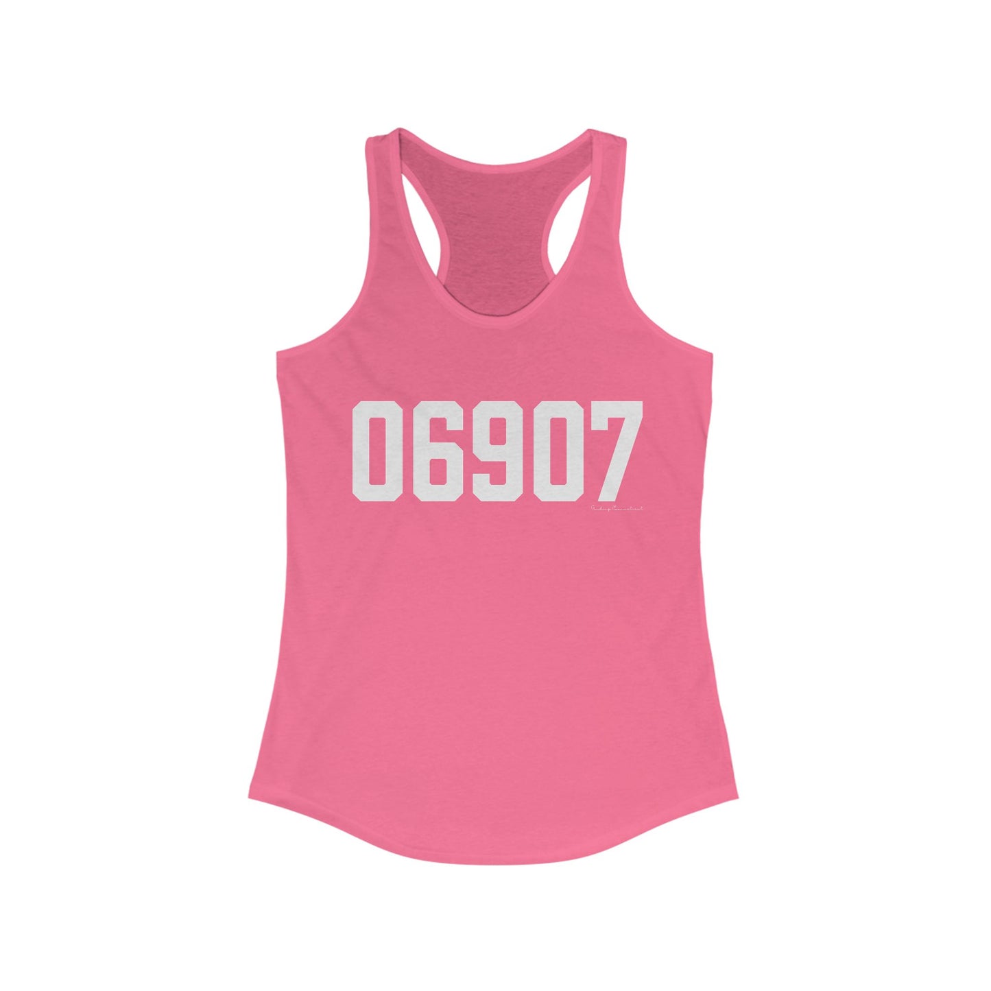 06907 Stamford CT Zip Code Women's Ideal Racerback Tank Top