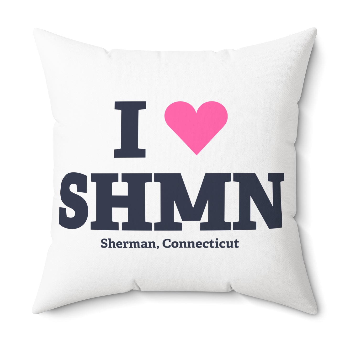 I Heart SHMN Spun Polyester Square Pillow