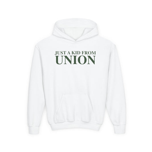 Just a kid from Union Youth Heavy Blend Hooded Sweatshirt