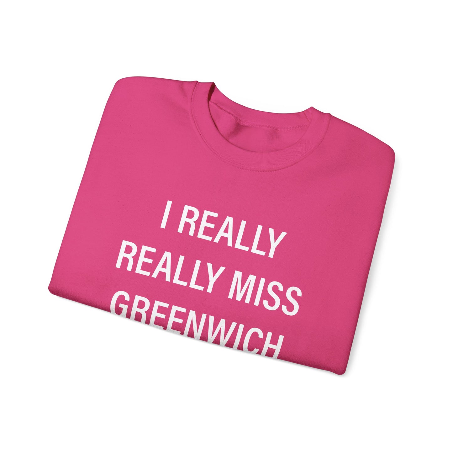 I Really Really Miss Greenwich Unisex Heavy Blend™ Crewneck Sweatshirt