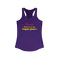 Goose Shows Are My Happy Place - Yellow & Pink Women's Ideal Racerback Tank Top