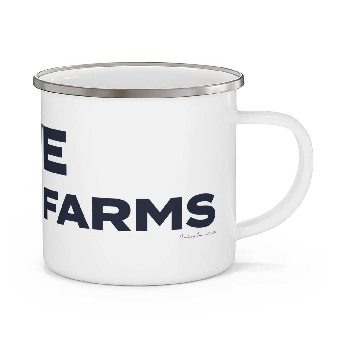Love Greens Farms Enamel Camping Mug