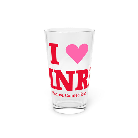 I Heart MNRE Pint Glass, 16oz