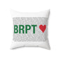 Bridgeport Love Spun Polyester Square Pillow