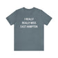 I Really Really Miss East Hampton (white) Unisex Jersey Short Sleeve Tee