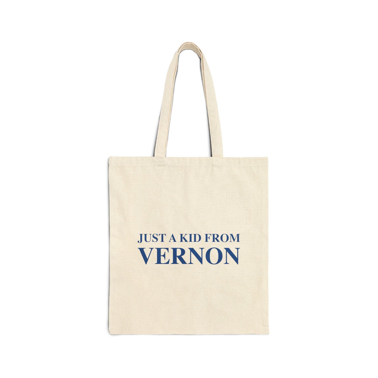Just a kid from Vernon Cotton Canvas Tote Bag