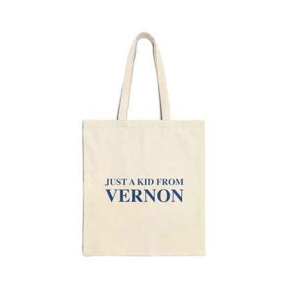 Just a kid from Vernon Cotton Canvas Tote Bag