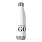 Just a kid listening to Goose - Blue & Purple 20oz Insulated Bottle