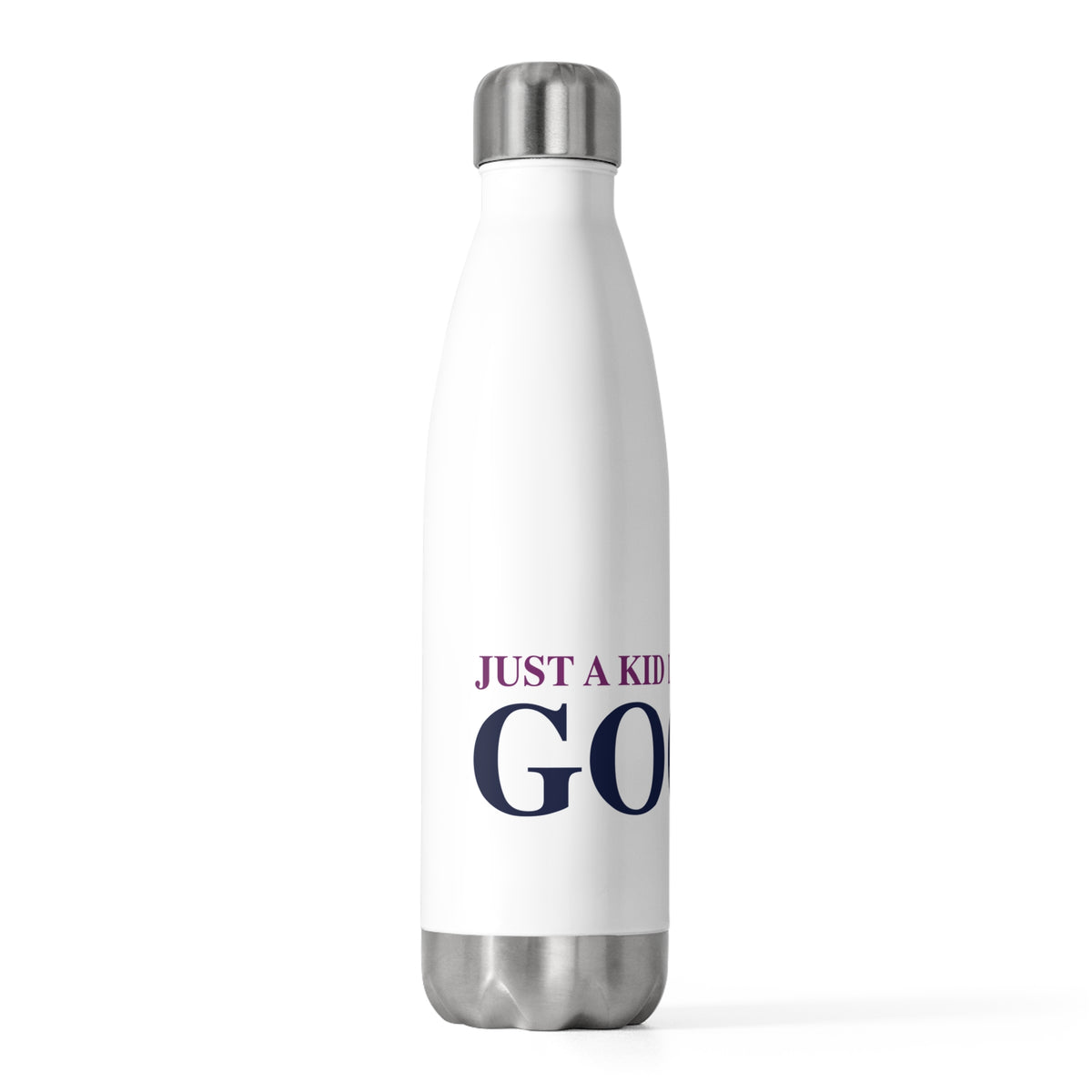 Just a kid listening to Goose - Blue & Purple 20oz Insulated Bottle