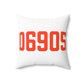 06905 Stamford Connecticut Zip Code Spun Polyester Square Pillow
