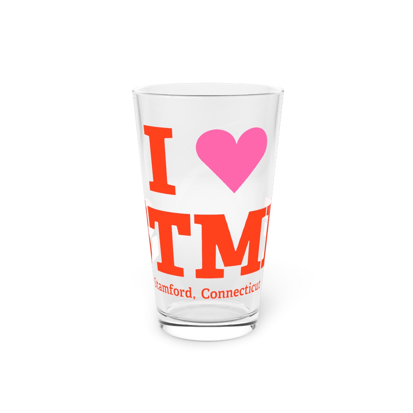 I Heart STMF Pint Glass, 16oz