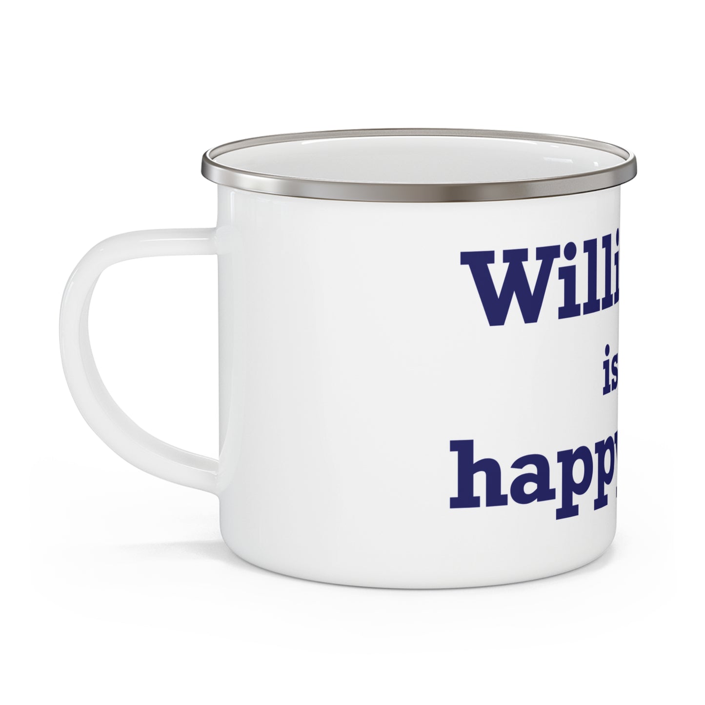 Willington is My Happy Place Enamel Camping Mug