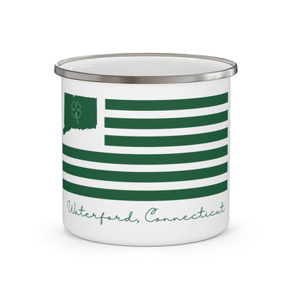 Waterford Connecticut St. Patrick’s Day Flag Enamel Camping Mug