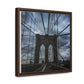 In the middle of the bridge Gallery Canvas Wraps, Square Frame