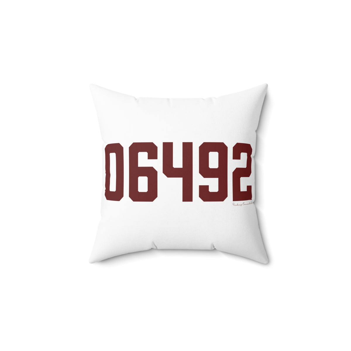 06492 Wallingford Connecticut Zip Code Polyester Square Pillow