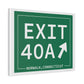 Vintage Exit 40A Merritt Parkway Sign Matte Canvas, Stretched, 1.25"