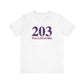 203 Wallingford Red White & Blue Unisex Jersey Short Sleeve T-Shirt