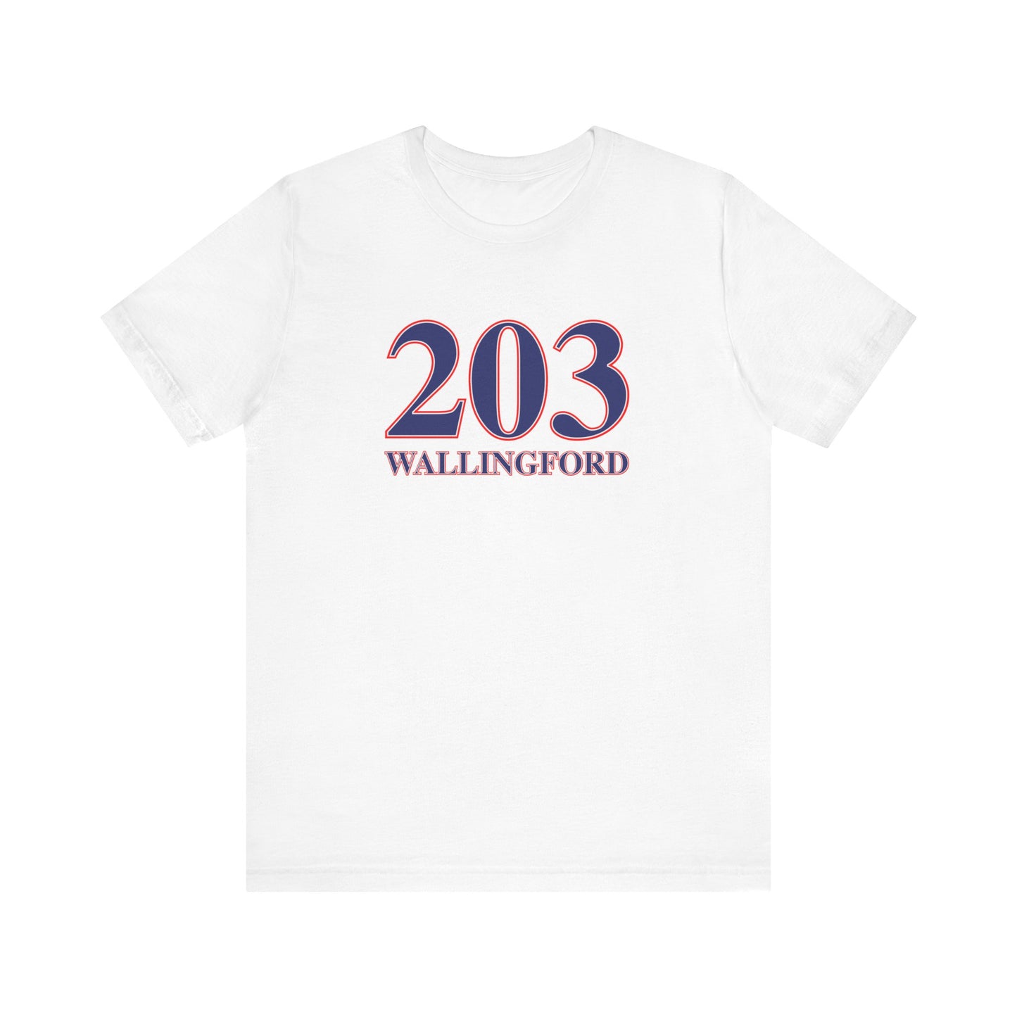 203 Wallingford Red White & Blue Unisex Jersey Short Sleeve T-Shirt