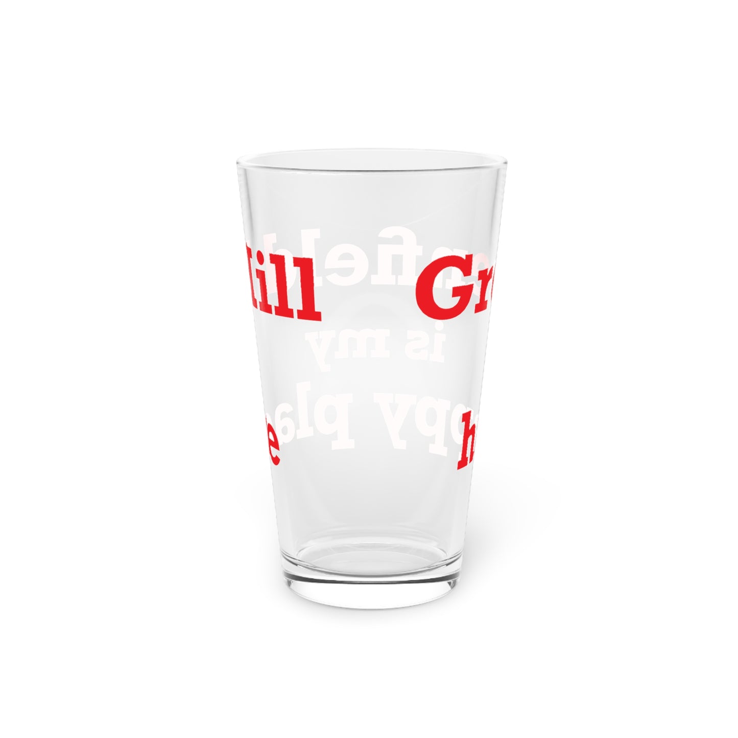Greenfield Hill is My Happy Place Pint Glass, 16oz