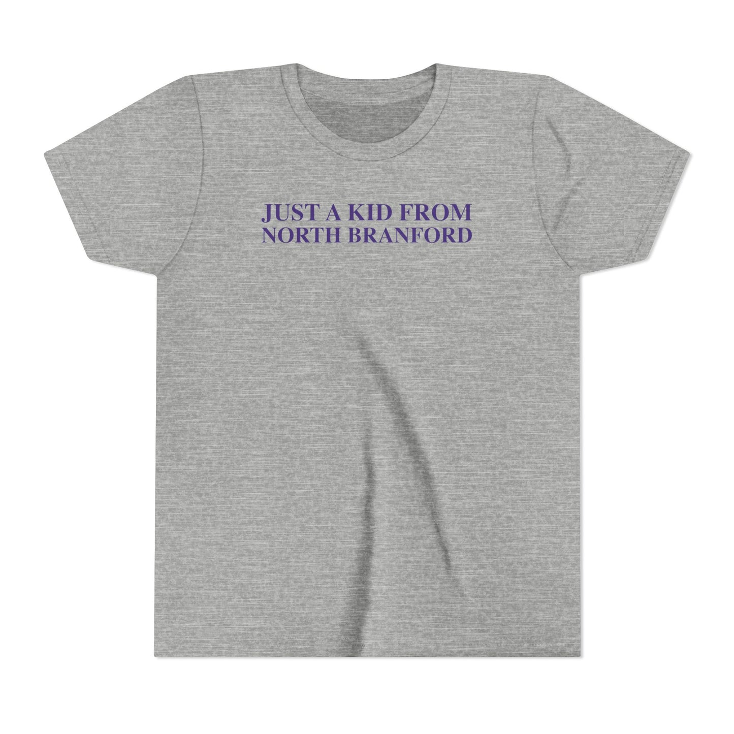 Just a kid from North Branford Youth Short Sleeve T-Shirt