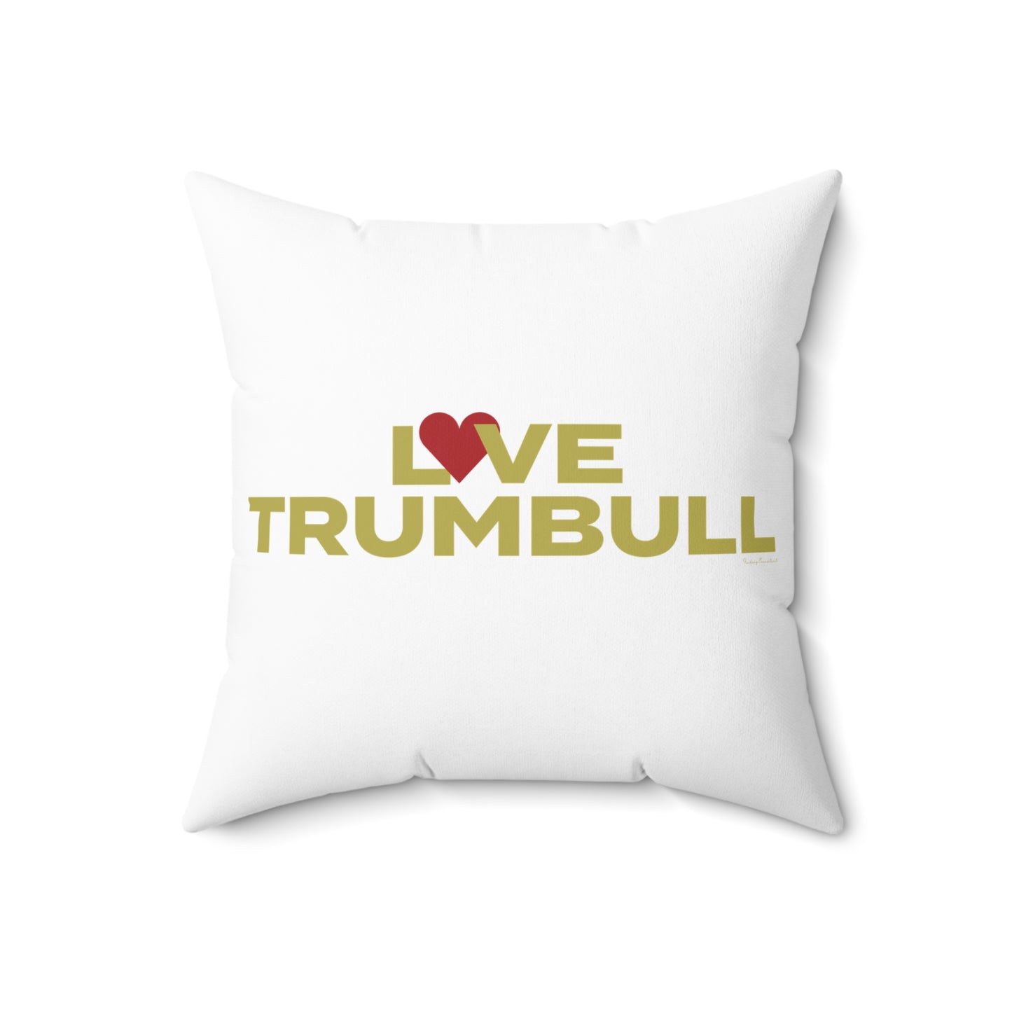 Love Trumbull Spun Polyester Square Pillow