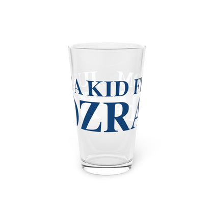 Just a kid from Bozrah Pint Glass, 16oz