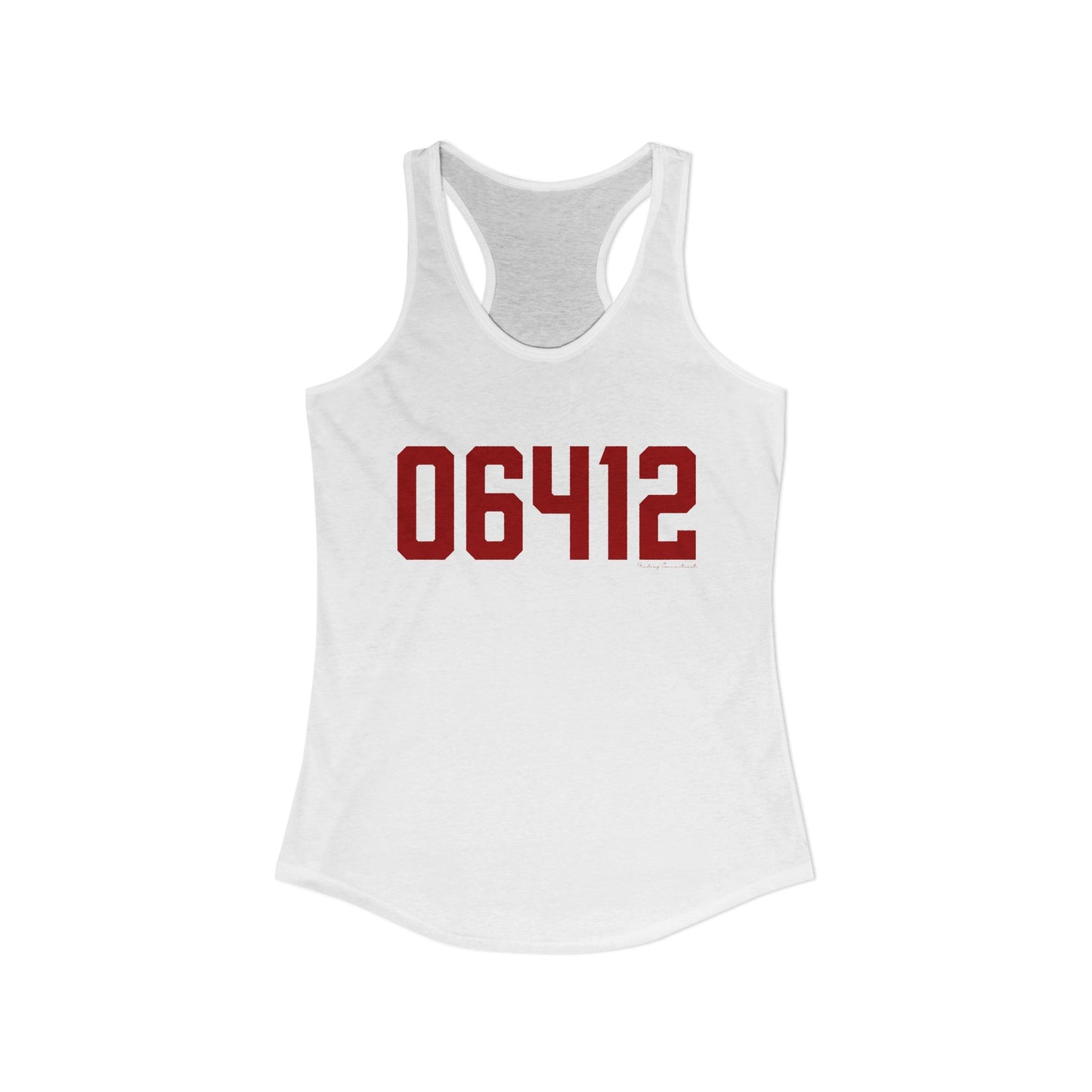 06412 Chester Connecticut Zip Code Women's Ideal Racerback Tank Top