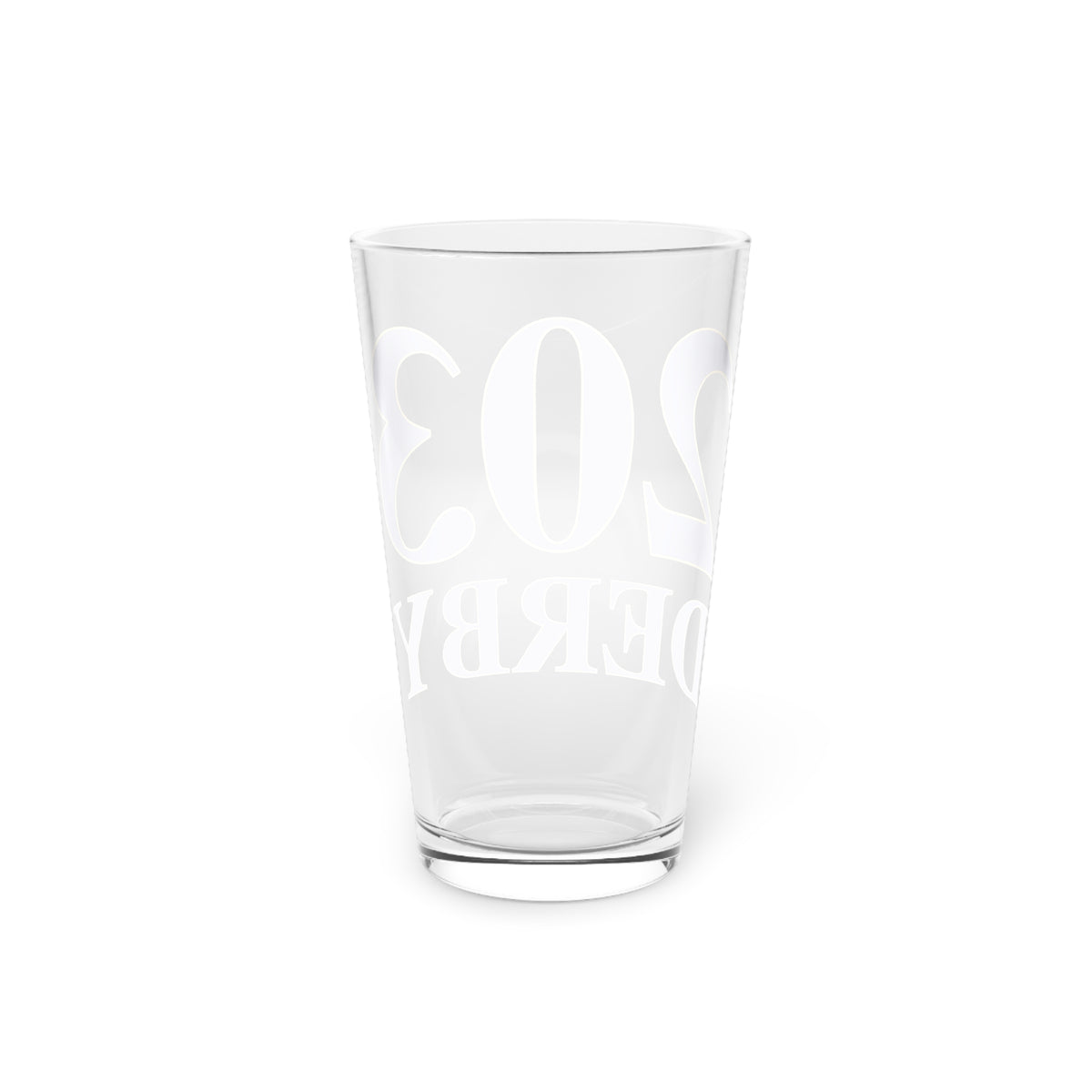 203 Derby Pint Glass, 16oz