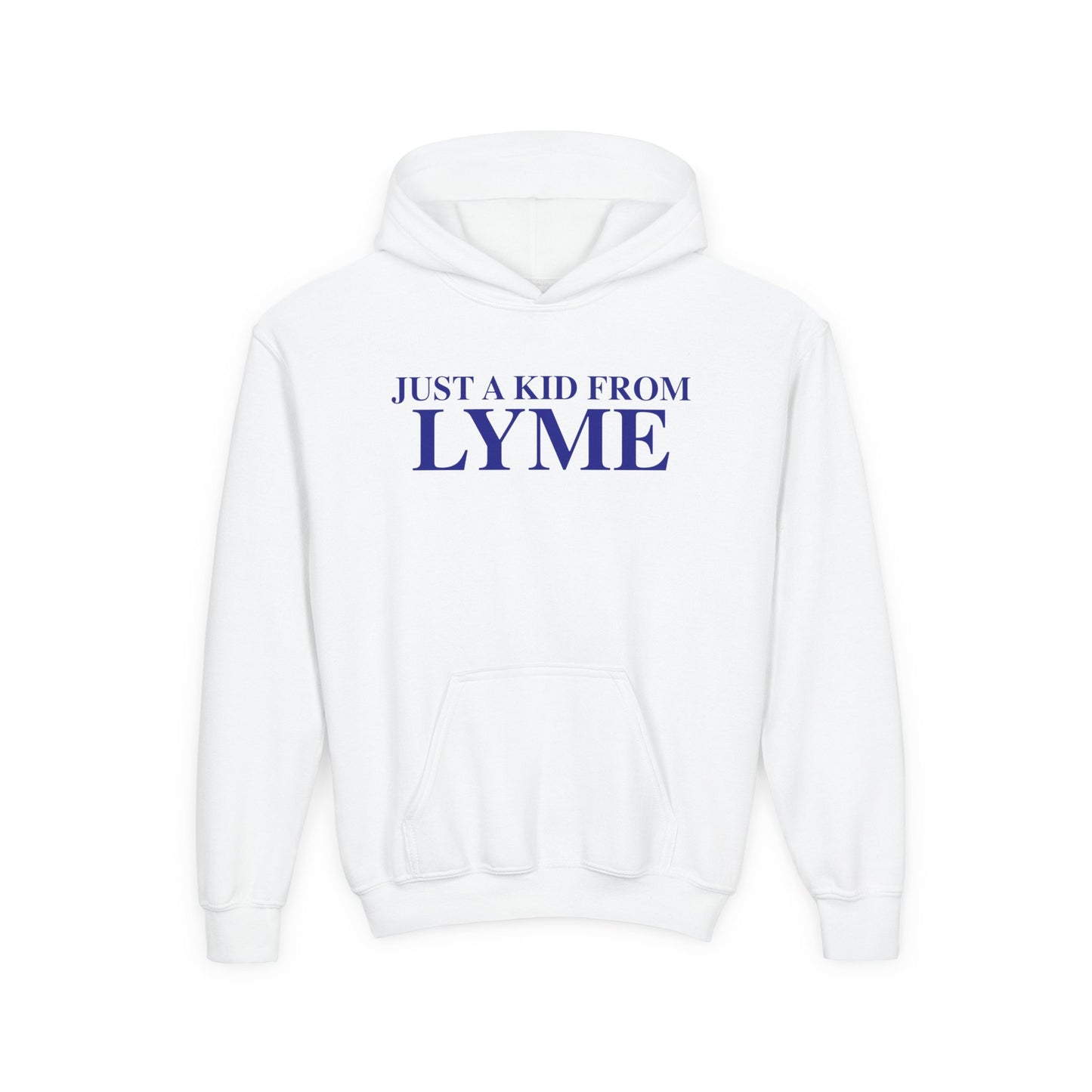 Just a kid from Lyme Youth Heavy Blend Hooded Sweatshirt